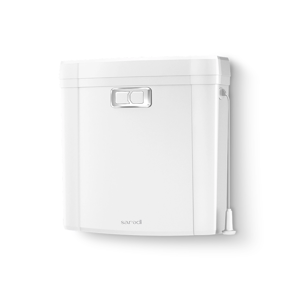 فلاش تانک ایمن آب مدل پرشین سفید کروم